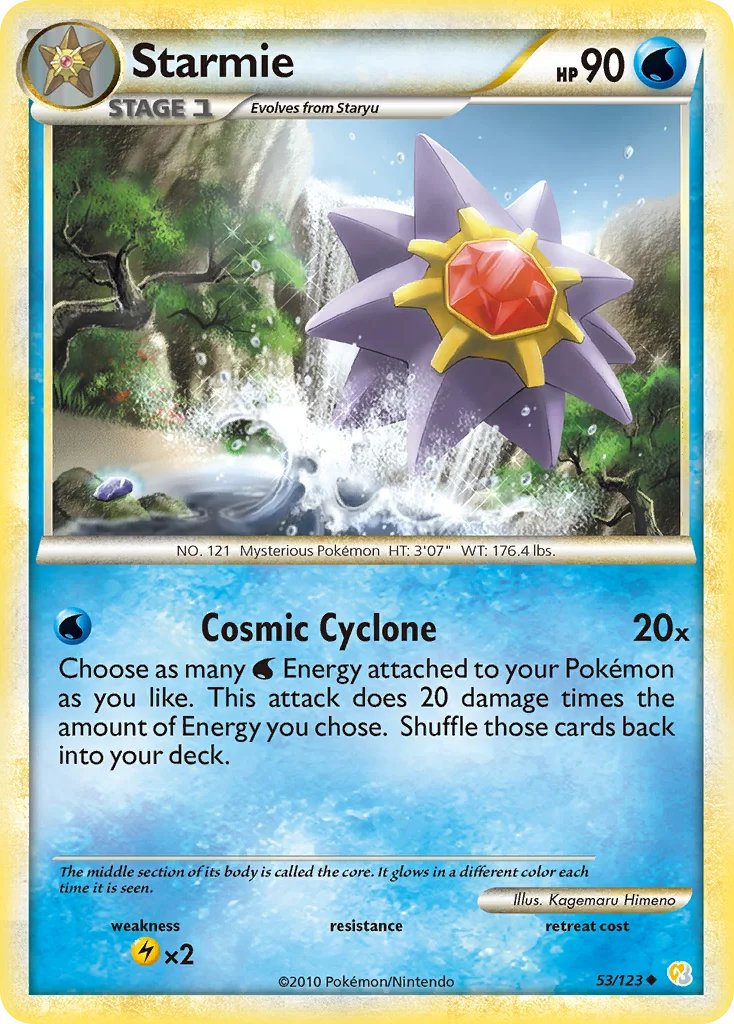 Starmie Pokemon card