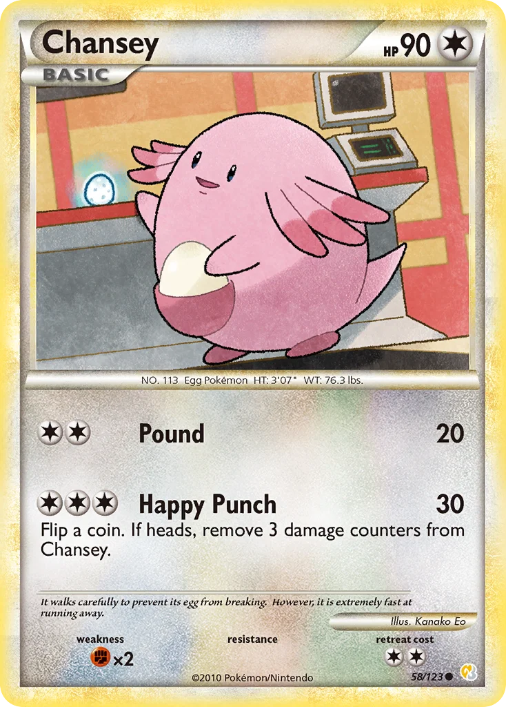 Chansey Pokemon card