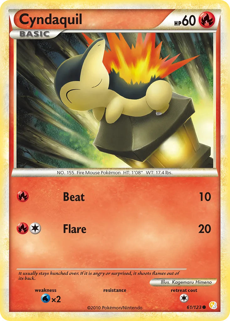 Cyndaquil Pokemon card