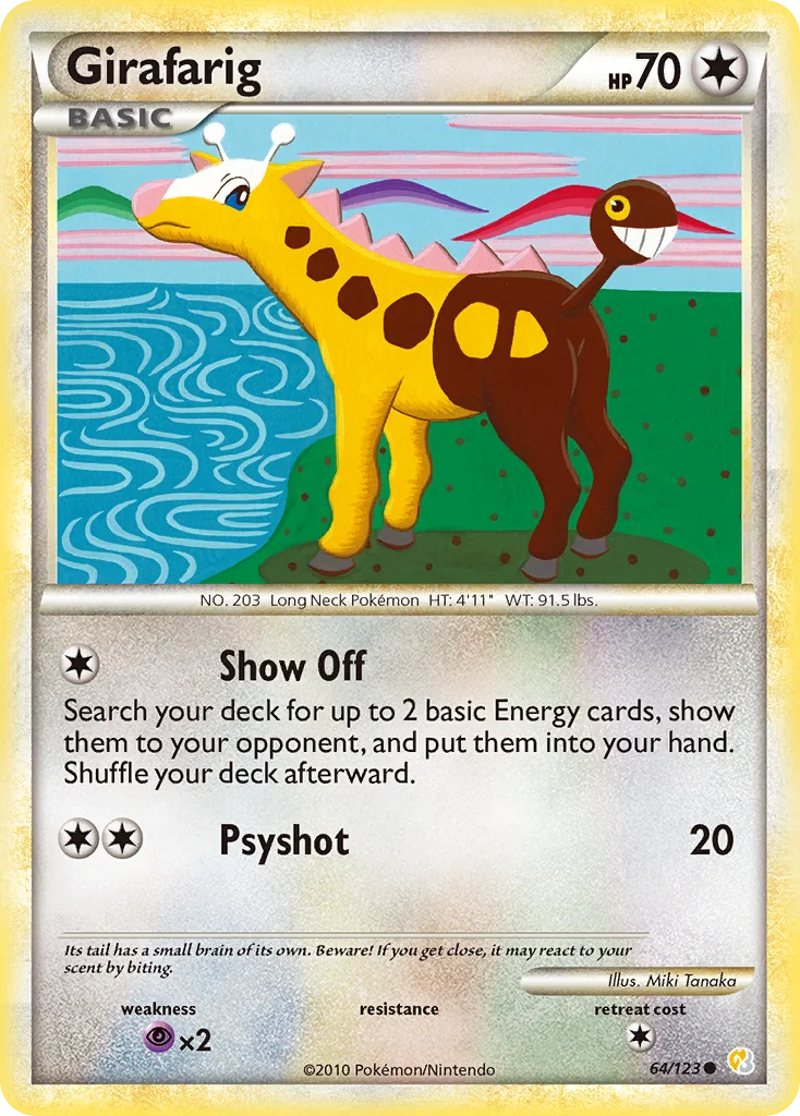 Girafarig Pokemon card