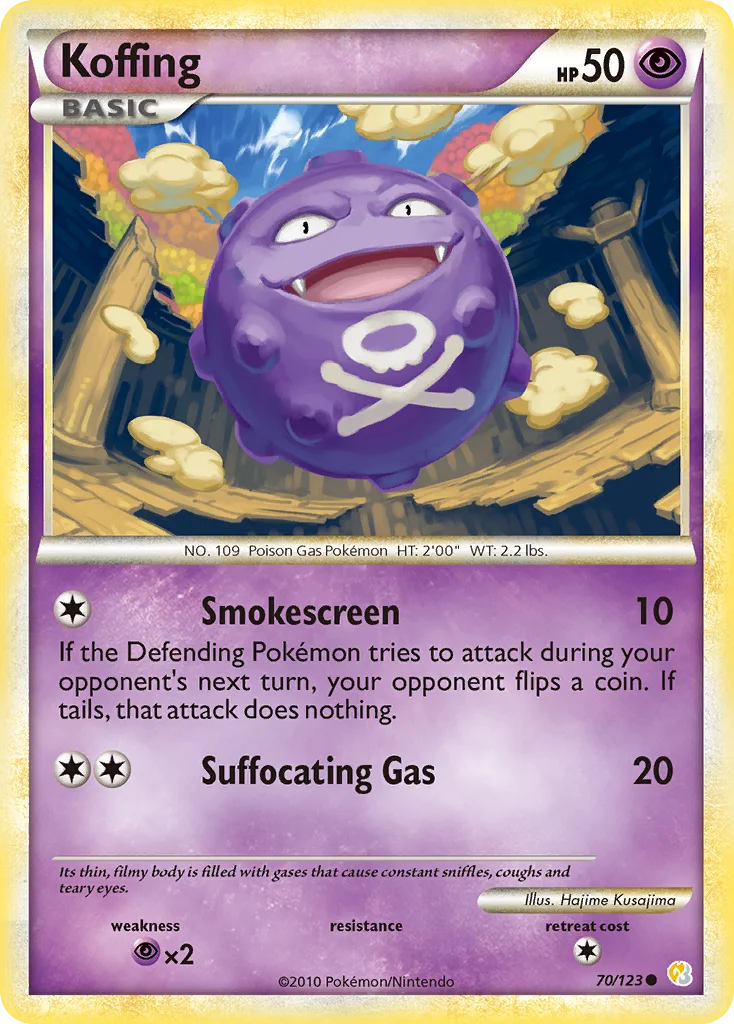 Koffing Pokemon card