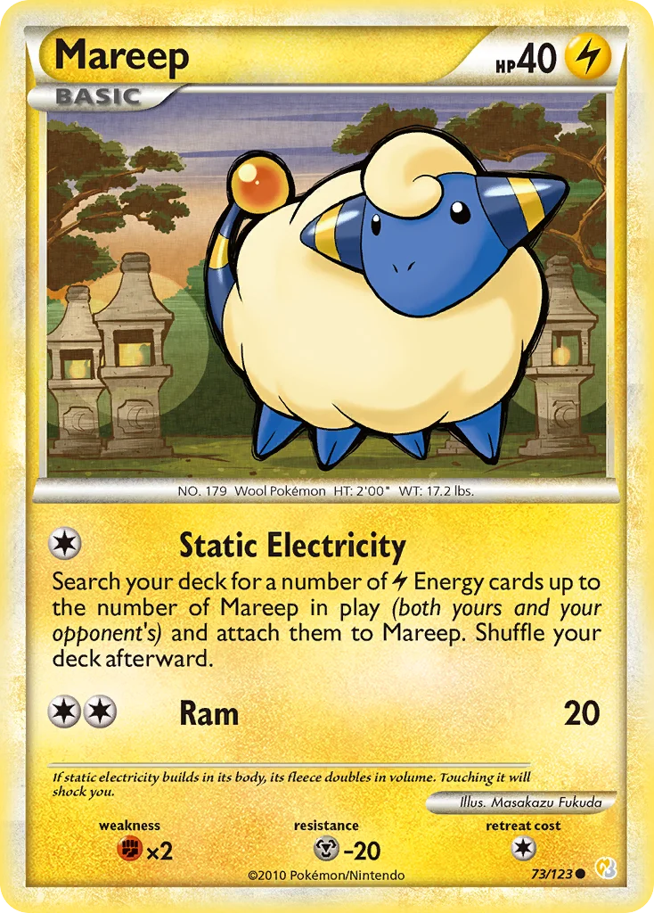 Mareep Pokemon card