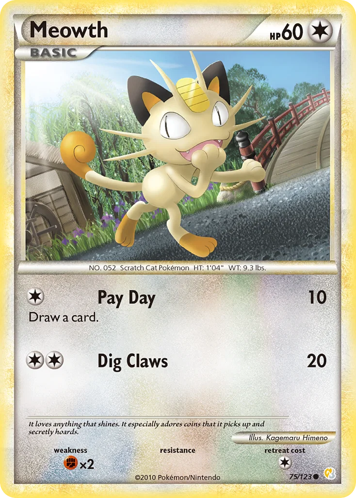 Meowth Pokemon card