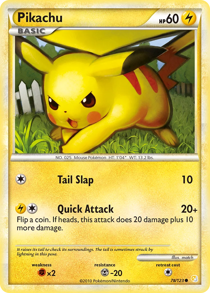 Pikachu Pokemon card