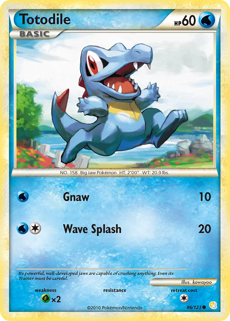 Totodile Pokemon card