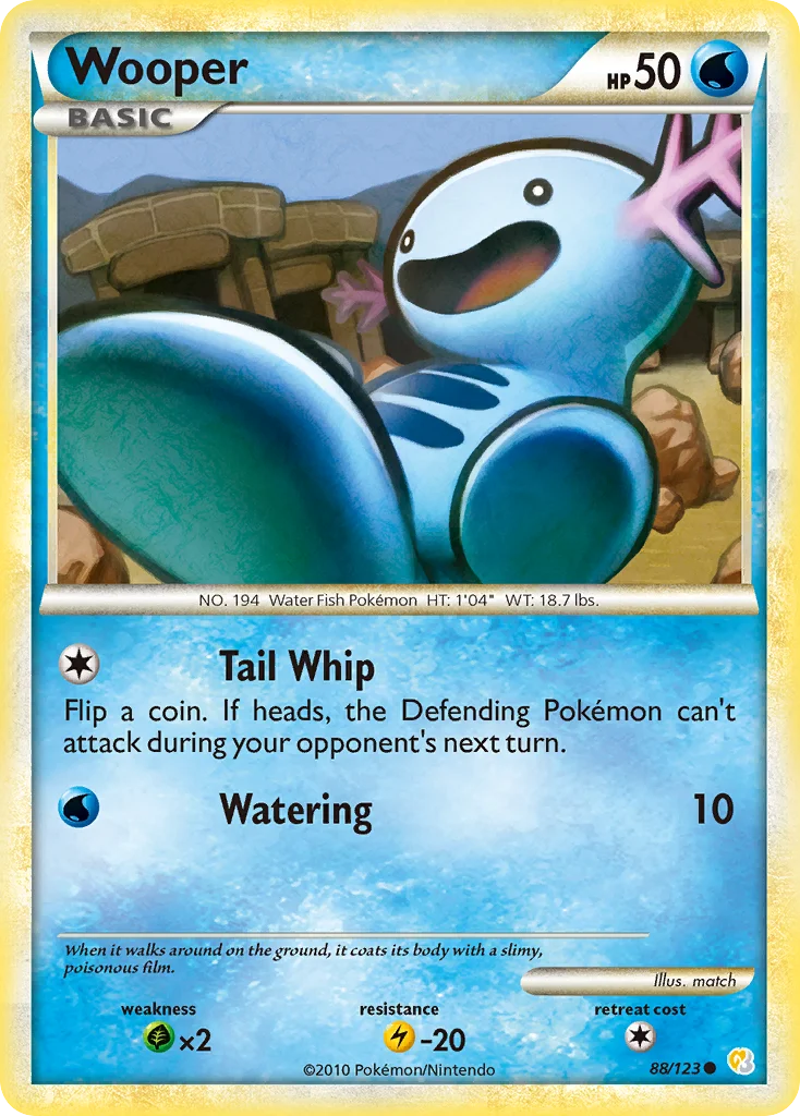 Wooper Pokemon card
