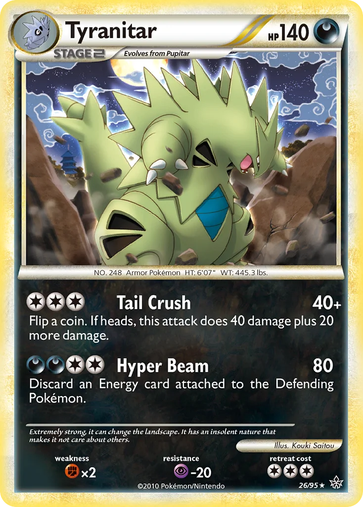 Tyranitar Pokemon card