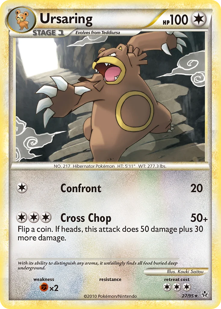 Ursaring Pokemon card