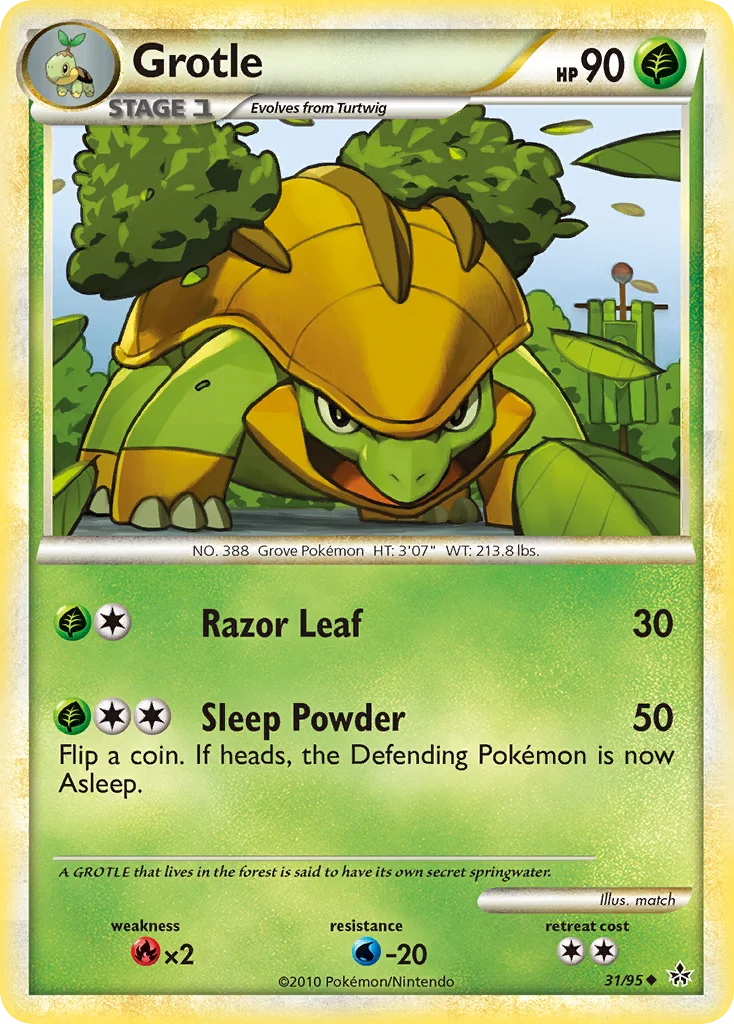 Grotle Pokemon card