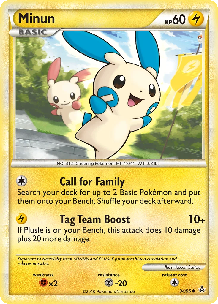 Minun Pokemon card