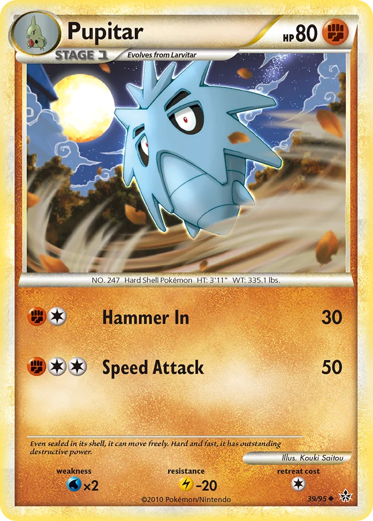 Pupitar Pokemon card