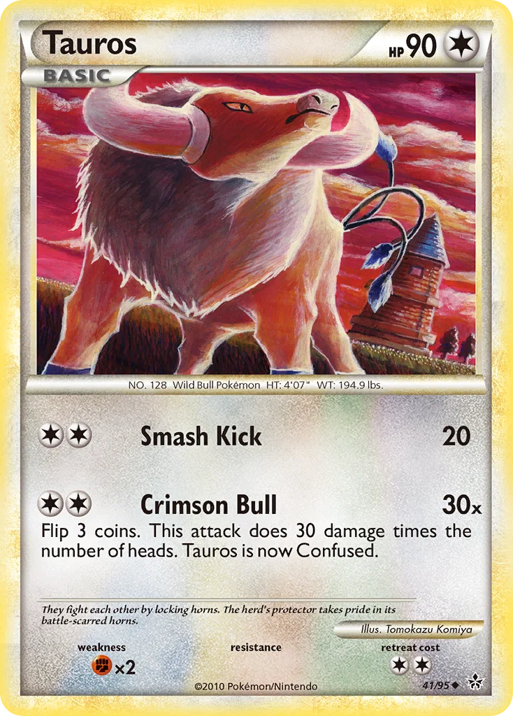 Tauros Pokemon card
