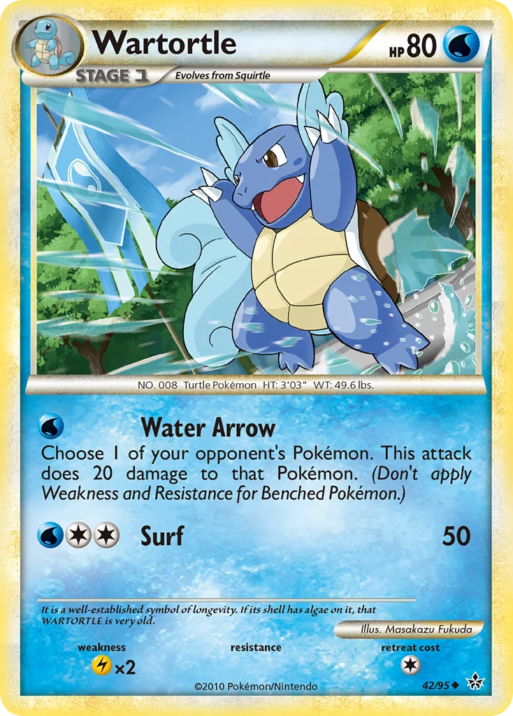 Wartortle Pokemon card