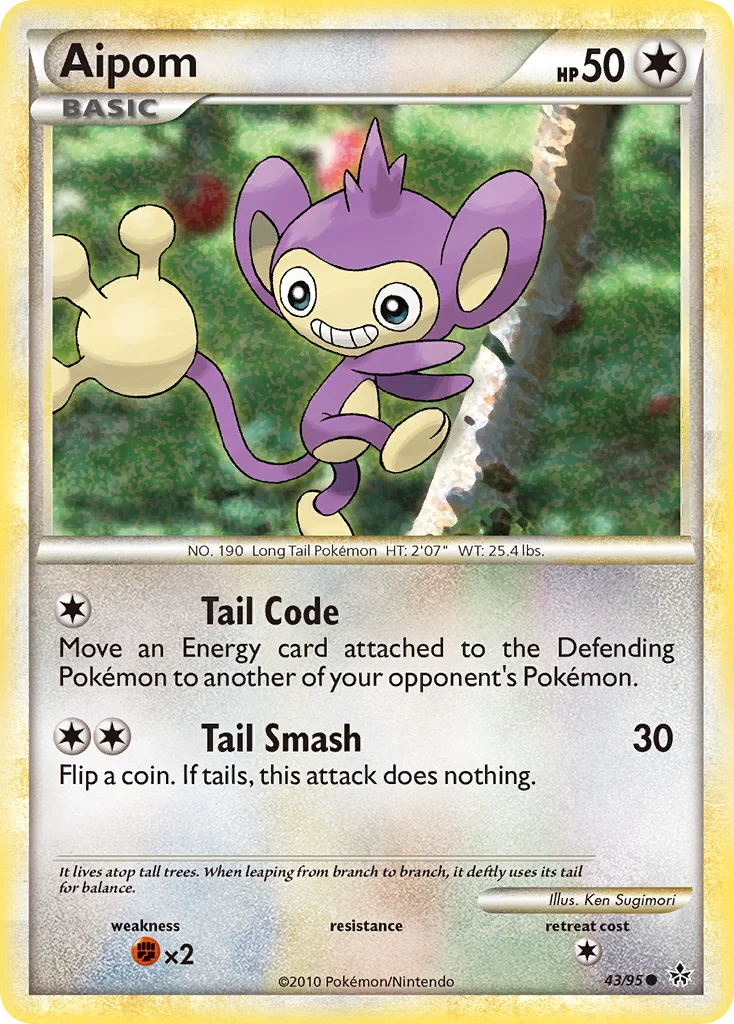 Aipom Pokemon card