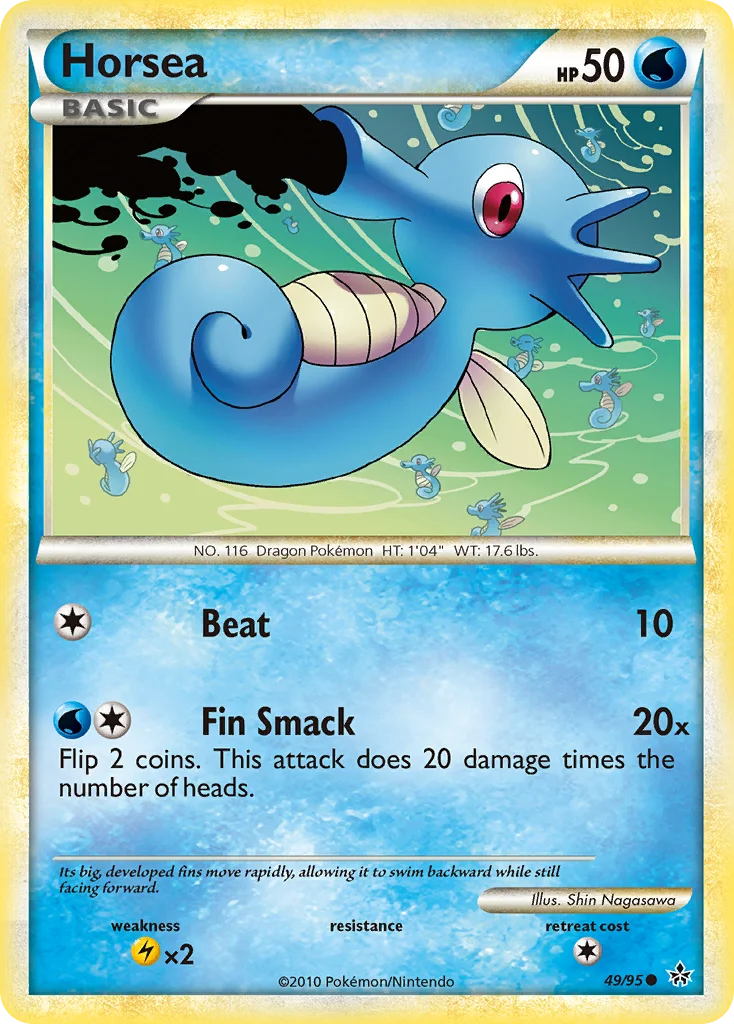 Horsea Pokemon card