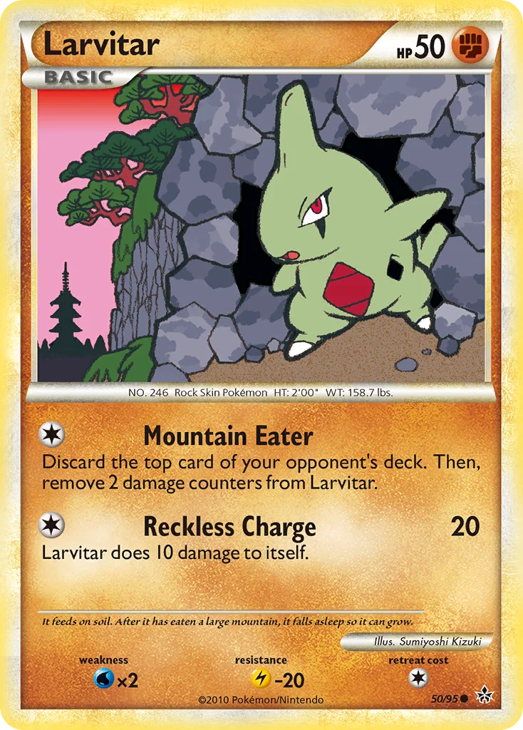 Larvitar Pokemon card