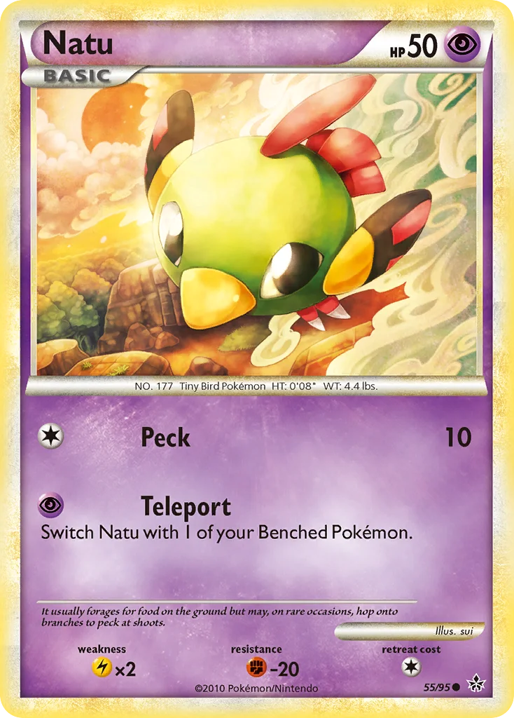 Natu Pokemon card