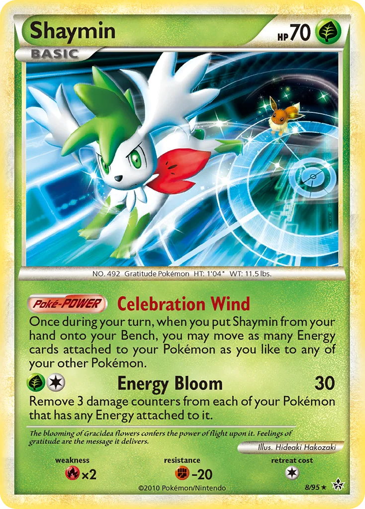 Shaymin Pokemon card