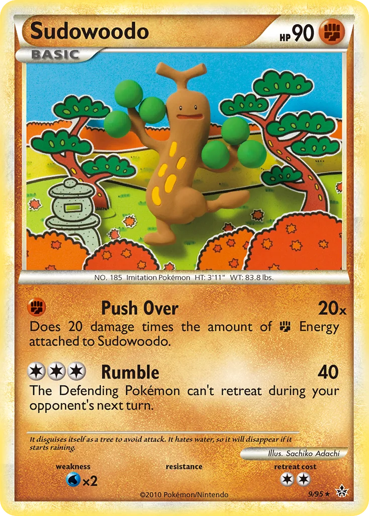 Sudowoodo Pokemon card