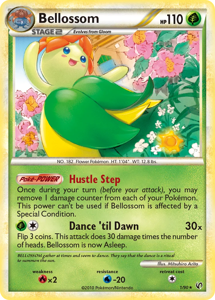 Bellossom Pokemon card