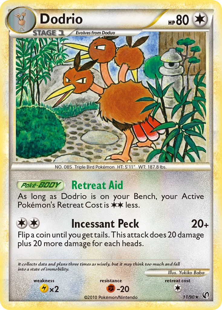 Dodrio Pokemon card