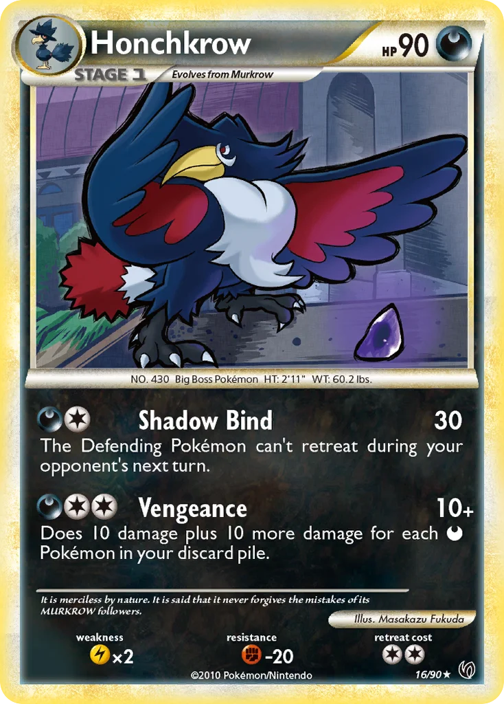 Honchkrow Pokemon card