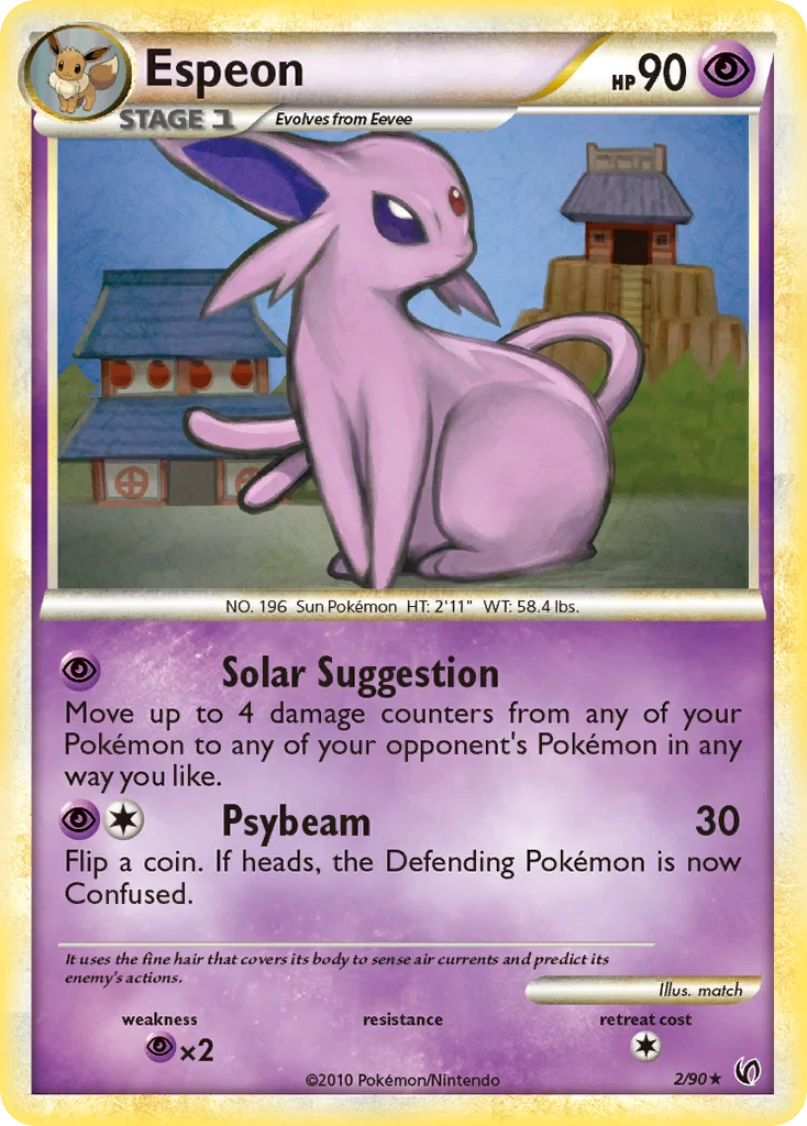 Espeon Pokemon card