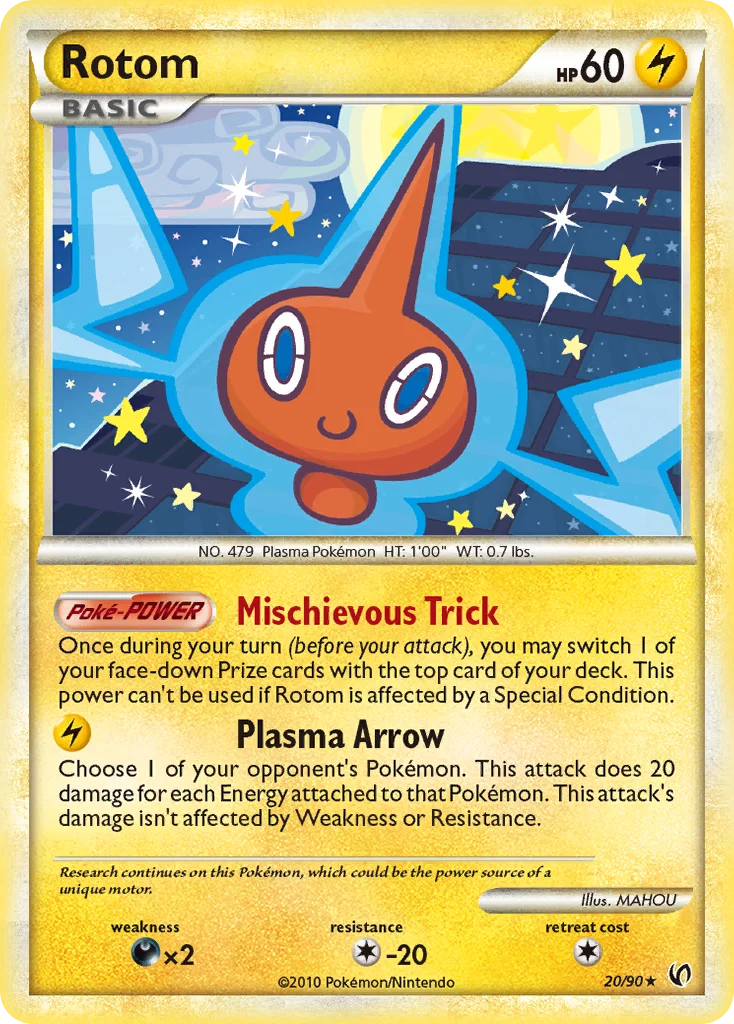 Rotom Pokemon card