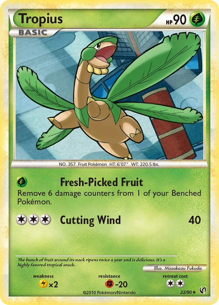 Tropius Pokemon card