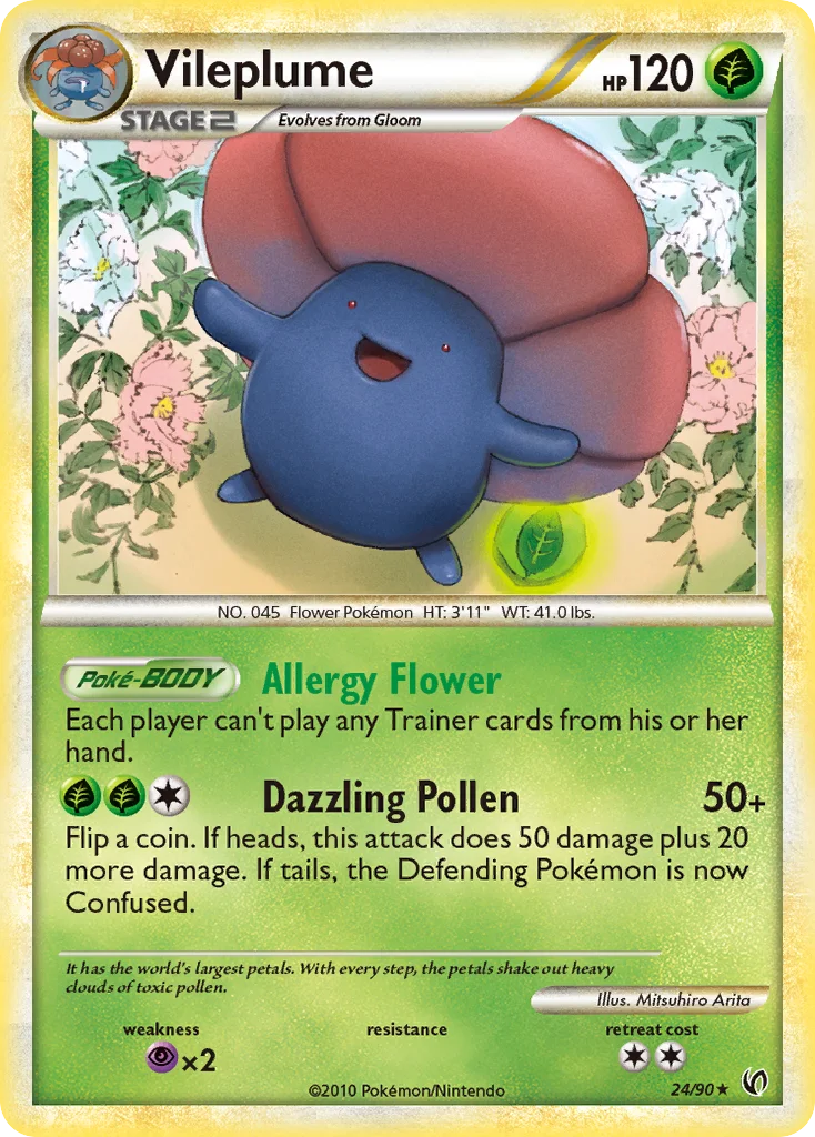 Vileplume Pokemon card