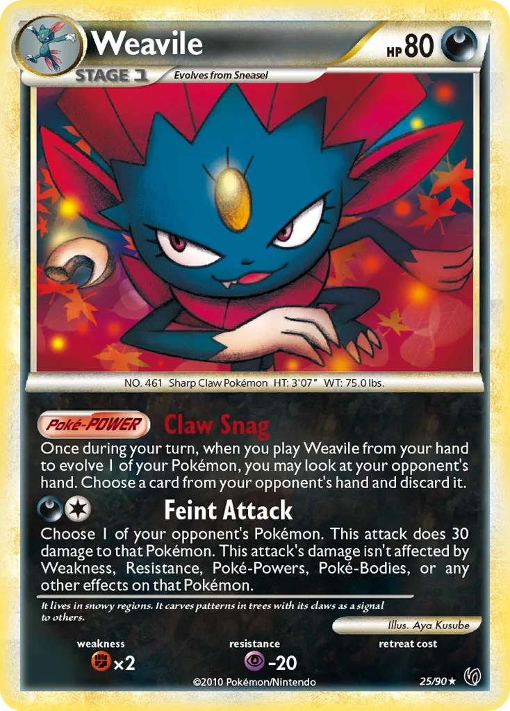 Weavile Pokemon card