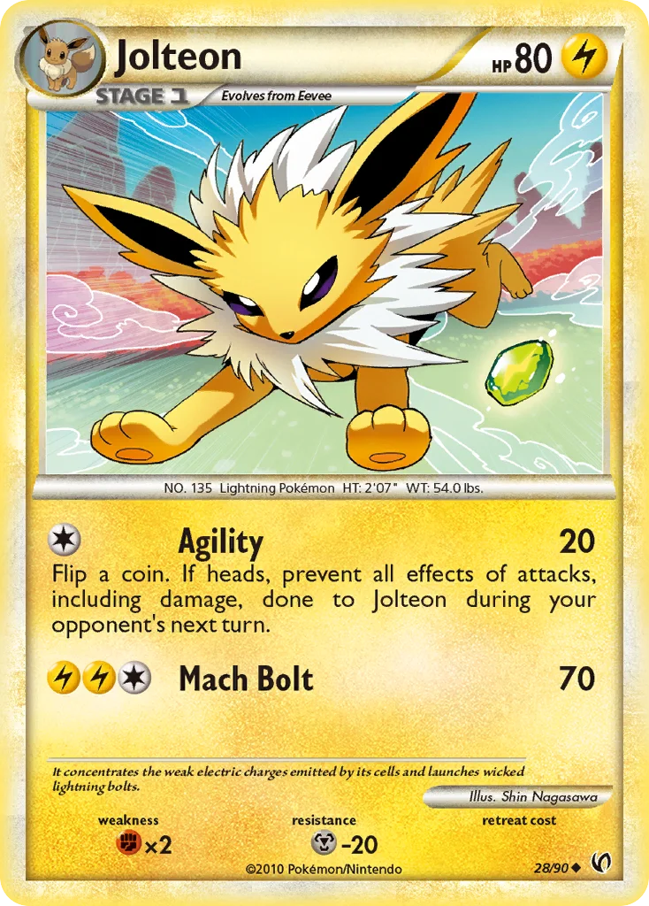 Jolteon Pokemon card