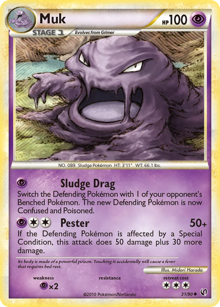Muk Pokemon card