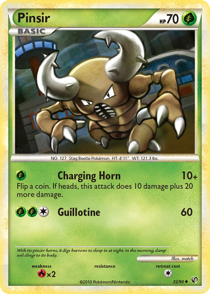 Pinsir Pokemon card