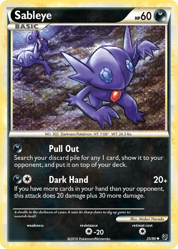 Sableye Pokemon card