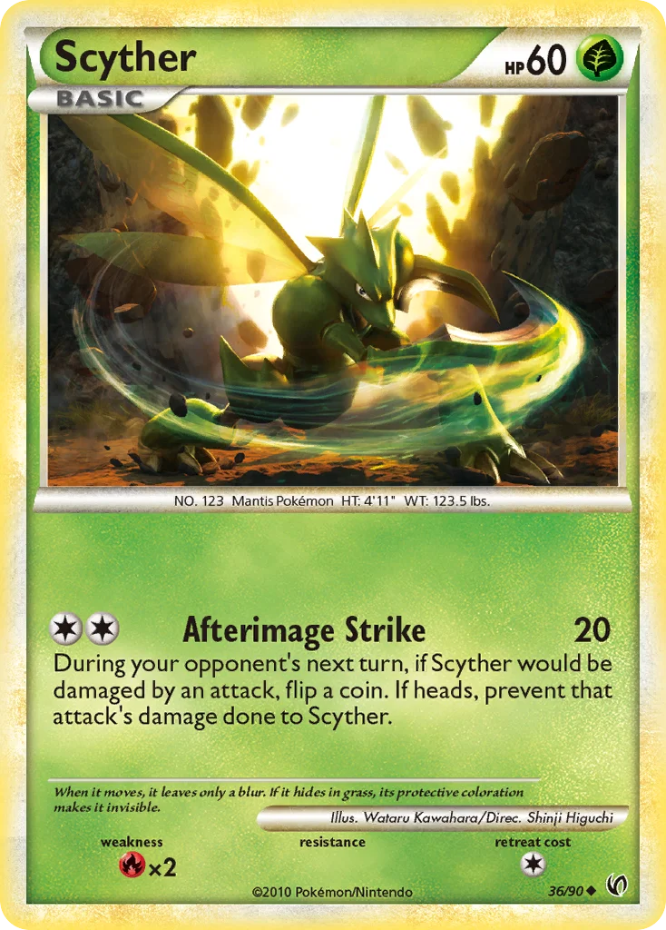 Scyther Pokemon card