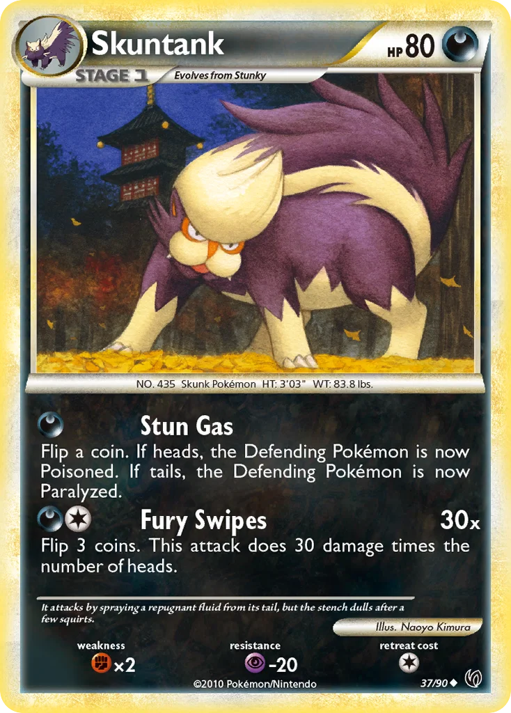 Skuntank Pokemon card