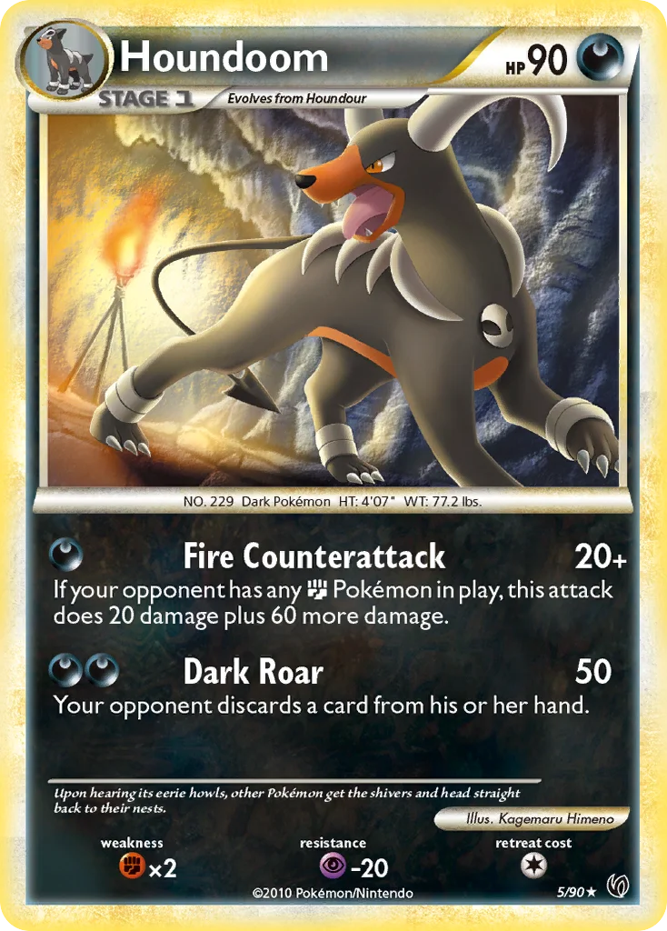 Houndoom Pokemon card