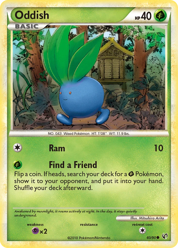 Oddish Pokemon card