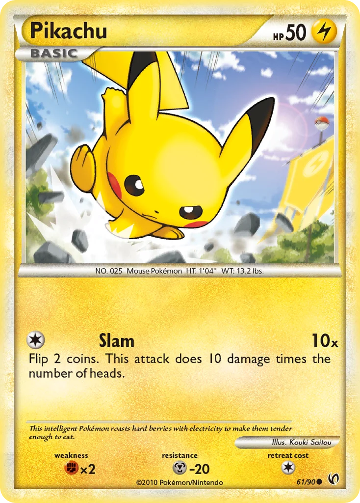 Pikachu Pokemon card