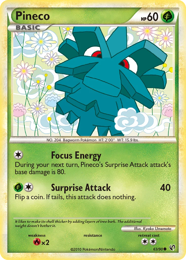 Pineco Pokemon card