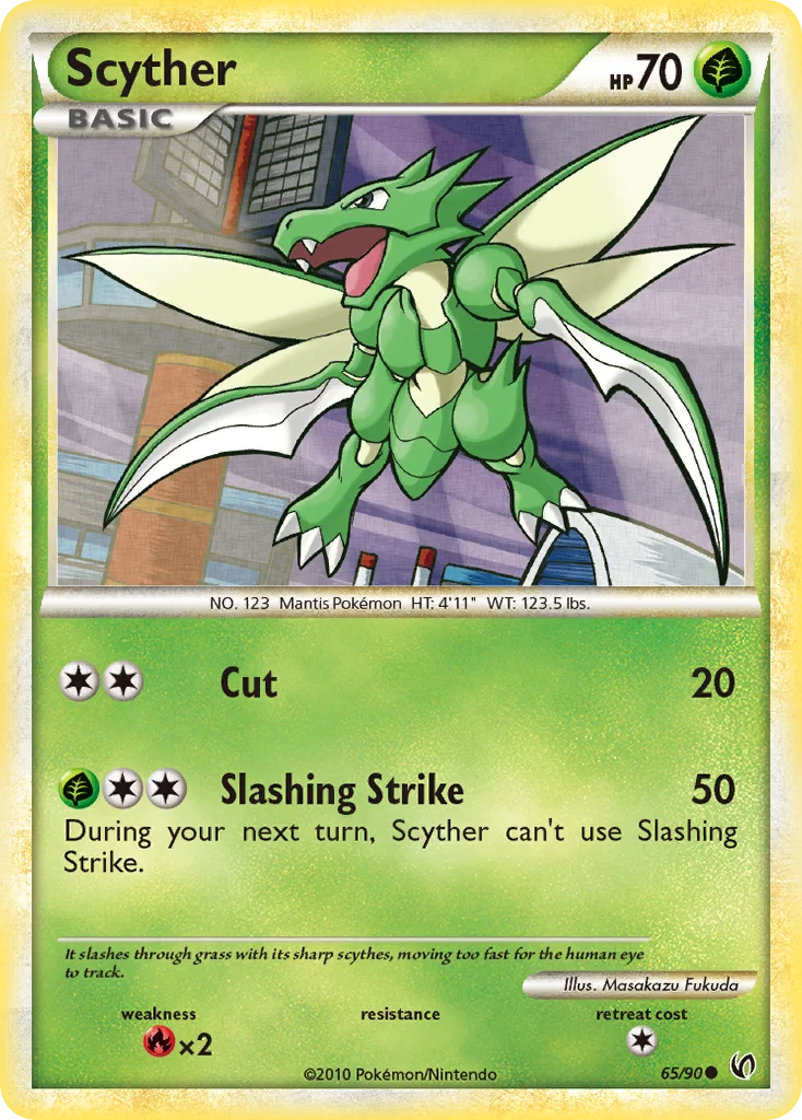 Scyther Pokemon card