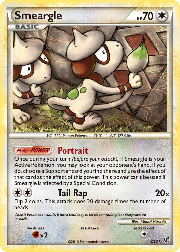 Smeargle Pokemon card