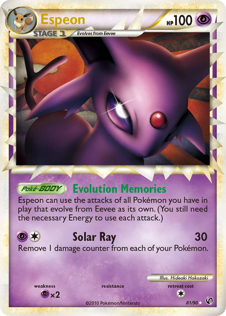 Espeon Pokemon card