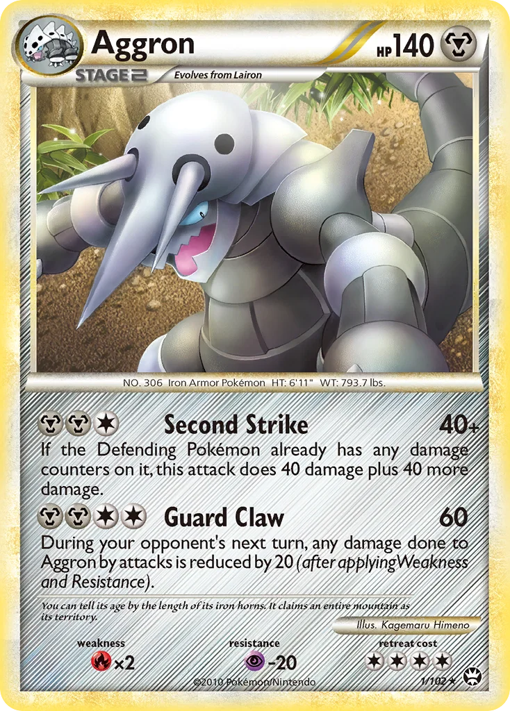 Aggron Pokemon card