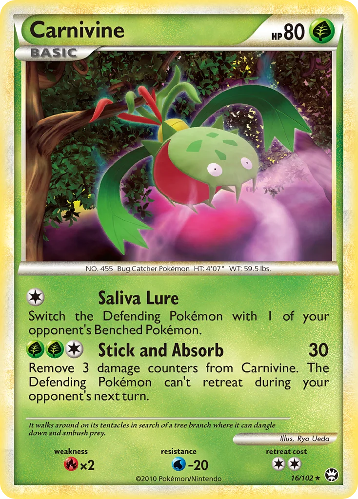 Carnivine Pokemon card