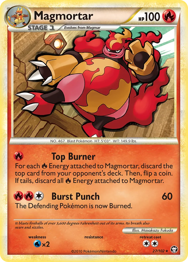 Magmortar Pokemon card