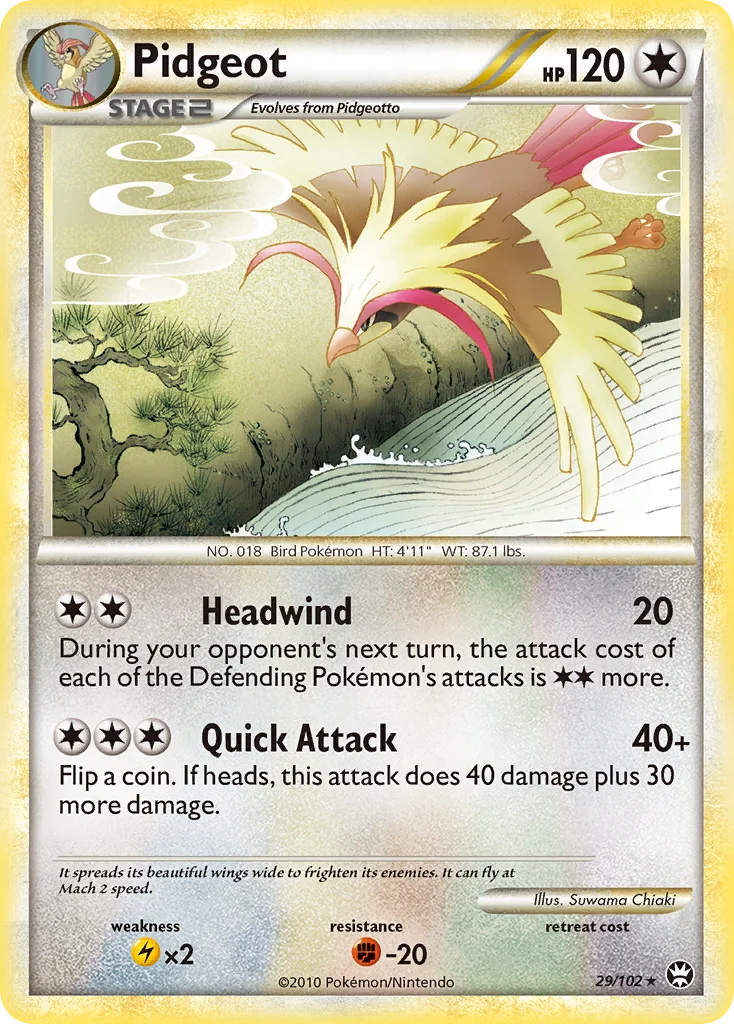 Pidgeot Pokemon card