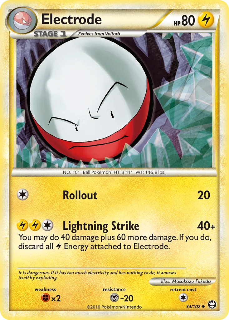 Electrode Pokemon card