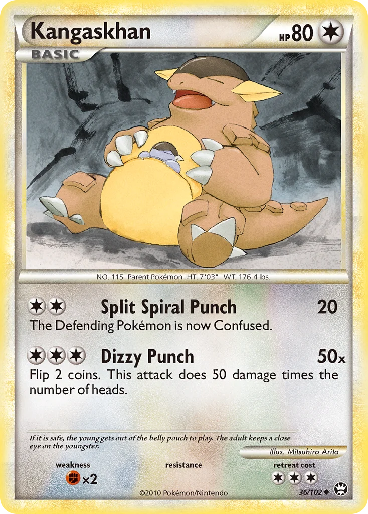 Kangaskhan Pokemon card
